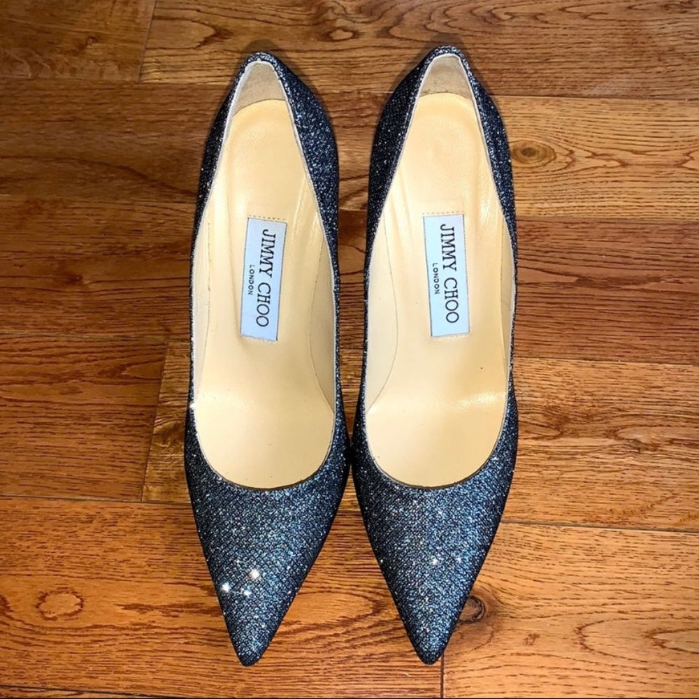 **SOLD** Jimmy Choo silver heels